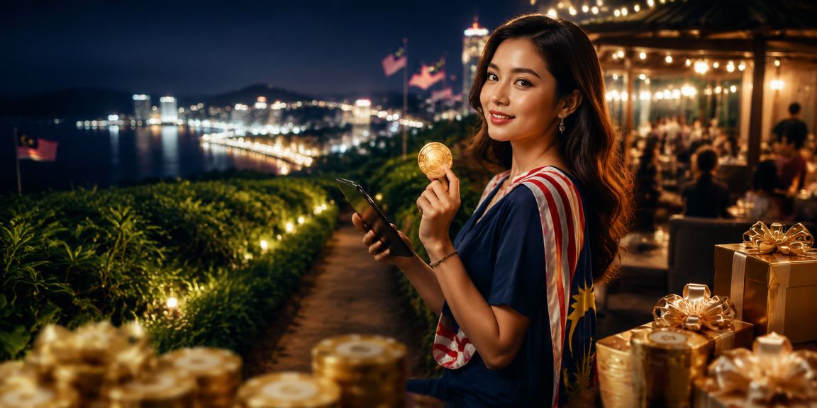 Suasana permainan kad kasino bergaya Melayu Malaysia
